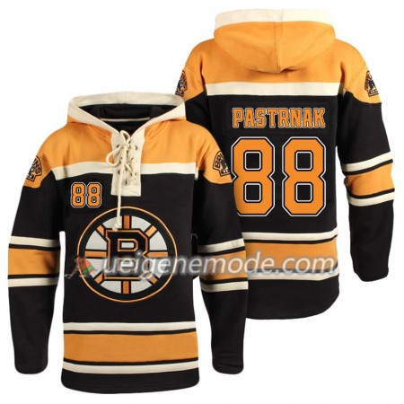 Herren Eishockey Boston Bruins David Pastrnak 88 Schwarz Sawyer Hooded Sweatshirt